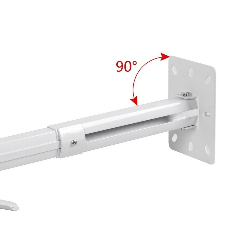 suptek Aluminum Alloy Universal Adjustable White Ceiling Projector Mount Mounting Bracket PR01W 