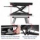 Suptek 35" Wide Platform Height Adjustable Standing Desk Riser with Removable Keyboard Tray Black 