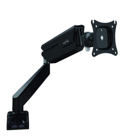 suptek Full Motion Desk Mount Bracket with Mount and Gas Spring for Computer Monitors 13''-30'' LED LCD Flat Panel TVs up to 22lbs with VESA 75/100mm MD7BUSB（EAN:0739450799706））