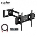 Suptek Articulating TV Mount for 26"-50" TV with VESA up to 400x400 Full Motion with HDMI Cable & Bubble Level MA109S (EAN: 0739450799263)