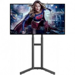 Suptek TV Floor Stand Against The Wall for 32-70 inch TVs LED LCD Screens Height Adjustable TV Cart (ML5273-2)