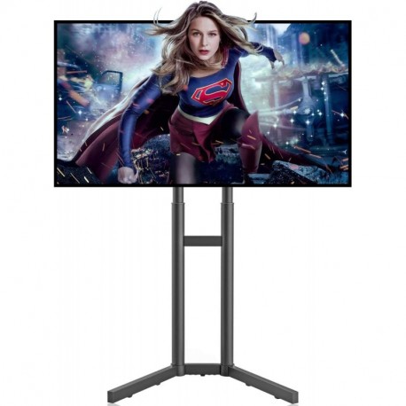 Suptek TV Floor Stand Against The Wall for 32-70 inch TVs LED LCD Screens Height Adjustable TV Cart (ML5273-2)