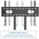 Suptek TV Floor Stand Against The Wall for 32-70 inch TVs LED LCD Screens Height Adjustable TV Cart (ML5273-2)