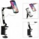 Suptek Aluminum Alloy Cell Phone Desk Mount Stand 360° Tablet Stand and Holders Adjustable for iPad, iPhone, Samsung, Asus and More 4.7-11 inch Devices, Good for Bed, Kitchen, Office (YF208B)