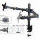 Suptek Dual LED LCD Monitor Desk Mount Heavy Duty Fully Adjustable Stand for 2 / Two Screens up to 27 inch (MD6442)