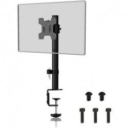 Suptek Single LED LCD Monitor Desk Mount for 1 / One Screen up to 27 inch Heavy Duty Adjustable Stand (MD6401)