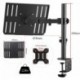 Suptek Full Motion Laptop Riser Desk Mount Stand with Grommet Option, Height Adjustable (400mm), Fits up to 17 inch Notebooks , VESA 100, up to 22lbs (MD6421TP004)