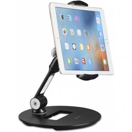 Suptek Aluminum Tablet Desk Stand 360° Flexible Cell Phone Holder Mount for iPad, iPhone, Samsung, Asus and More 4.7-11 inch Devices, Good for Bed, Kitchen, Office (YF108D)