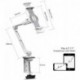 Suptek Aluminum Tablet Desk Mount Stand 360° Flexible Cell Phone Holder for iPad, iPhone, Samsung, Asus and More 4.7-11 inch Devices, Good for Bed, Kitchen, Office (YF208BW)