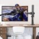 Suptek Single LED LCD Monitor Short Arm Desk Mount for 1 / One Screen up to 27 inch Heavy Duty Fully Adjustable Stand (MD6411)