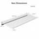 Suptek 16.9"x5.7" Clear Acrylic Tilted Computer Keyboard Stand for Easy Ergonomic Typing, Keyboard Tray Holder Silicone Anti-Slip Case for Office Desk, Home, School, A001