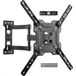 Suptek Long Arm Corner TV Wall Mount for Most 23"-60" TVs, Full Motion TV Bracket 30 inch Extension Articulating Wall Mount Bracket Max VESA 400x400mm, Smoothly Extendable, Holds up to 99 lbs A1S