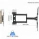 Suptek Long Arm Corner TV Wall Mount for Most 23"-60" TVs, Full Motion TV Bracket 30 inch Extension Articulating Wall Mount Bracket Max VESA 400x400mm, Smoothly Extendable, Holds up to 99 lbs A1S