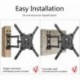 Suptek Long Arm Corner TV Wall Mount for Most 23"-60" TVs, Full Motion TV Bracket 30 inch Extension Articulating Wall Mount Bracket Max VESA 400x400mm, Smoothly Extendable, Holds up to 99 lbs A1S