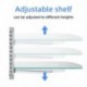  suptek Single Silver Floating Shelf with Strengthened Tempered Glass for DVD Players/Cable Boxes/Games Consoles/TV Accessories 1/one Shelf, Silver CS201S