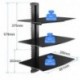 Suptek Glass TV Wall Mount with DVD Shelf and PS4 Support, 3-Tier CS303