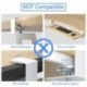 suptek Large Keyboard Tray Under Desk Pull Out with C Clamp Mount, Keyboard & Mouse Tray, 34 (38 Including Clamps) x 11.8 inch Slide-Out Platform Computer Drawer for Typing, Light Wood, DSF1LQM