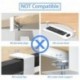 suptek Keyboard Tray Under Desk Pull Out with C Clamp Mount, Computer Keyboard & Mouse Tray, 25.6 (30 Including Clamps) x 11.8 inch Slide-Out Platform Computer Drawer for Typing, White, DSF1W
