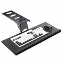 Suptek Keyboard Tray Under Desk Height Adjustable Ergonomic Sliding Keyboard and Mouse Tray, 25”x9.8”, DSF5