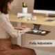 Suptek Keyboard Tray Under Desk Height Adjustable Ergonomic Sliding Keyboard and Mouse Tray, 25”x9.8”, DSF5