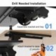 Suptek Keyboard Tray Under Desk Height Adjustable Ergonomic Sliding Keyboard and Mouse Tray, 25”x9.8”, DSF5