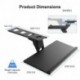 Suptek Keyboard Tray Under Desk Height Adjustable Ergonomic Sliding Keyboard and Mouse Tray, 25”x9.8”, DSF5