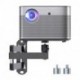 suptek Universal Foldable Projector Wall Mount - Adjustable Bracket for Projectors, Compatible with 1/4", M4 & M6 Screws, Heavy-Duty & Space-Saving Design, Black, MA1330YT
