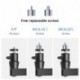 suptek Universal Foldable Projector Wall Mount - Adjustable Bracket for Projectors, Compatible with 1/4", M4 & M6 Screws, Heavy-Duty & Space-Saving Design, Black, MA1330YT