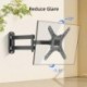 Suptek Full Motion TV Monitor Wall Mount for Most 13-42 Inch LED LCD Flat Curved Screen TVs & Monitors, Articulating Arms Swivel Tilt Extension Rotation, Max VESA 200x200mm up to 44lbs, MA1345