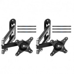 Suptek TV Wall Mount Swivel Tilt Rotation Full Motion Adjustable Articulating for Most 15-32 inch LED, LCD Monitor Wall Mount VESA 75,100, 2 Packs (MA2720-2)