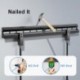 Suptek Studless TV Wall Mount for Most 32-75 Inch TVs up to 132 lbs, Low Profile No Drill TV Mount, Drywall TV Bracket with Max VESA 600x400mm, No Stud, No Drill, Easy Install, MF8M, Black