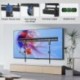Suptek Studless TV Wall Mount for Most 32-75 Inch TVs up to 132 lbs, Low Profile No Drill TV Mount, Drywall TV Bracket with Max VESA 600x400mm, No Stud, No Drill, Easy Install, MF8M, Black