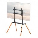 suptek Artistic Easel 37 to 86 inch LED LCD Screen, Studio TV Display Stand, Adjustable TV Mount and Four Beech Legs, Black Bracket, ML4