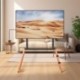 suptek Artistic Easel 37 to 86 inch LED LCD Screen, Studio TV Display Stand, Adjustable TV Mount and Four Beech Legs, Black Bracket, ML4