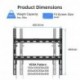 Suptek Tilt TV Wall Mount for Most 26-60 inch LED, LCD and Plasma TV, Max 400x400mm VESA and 99lbs Load Capacity, Fits Studs 16" Apart, Low Profile