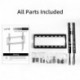 Suptek Tilt TV Wall Mount for Most 26-60 inch LED, LCD and Plasma TV, Max 400x400mm VESA and 99lbs Load Capacity, Fits Studs 16" Apart, Low Profile