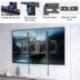 Suptek Tilt TV Wall Mount Bracket for Most 37-82 inch TV, Universal Mount with Max 600x400mm VESA and 132lbs Loading Capacity, Fits Studs 24" Apart, Low Profile with Magnetic Bubble Level (MT5082)