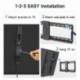 Suptek Tilt TV Wall Mount Bracket for Most 37-82 inch TV, Universal Mount with Max 600x400mm VESA and 132lbs Loading Capacity, Fits Studs 24" Apart, Low Profile with Magnetic Bubble Level (MT5082)