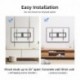 Suptek Tilt TV Wall Mount Bracket for Most 37-82 inch TV, Universal Mount with Max 600x400mm VESA and 132lbs Loading Capacity, Fits Studs 24" Apart, Low Profile with Magnetic Bubble Level (MT5082)