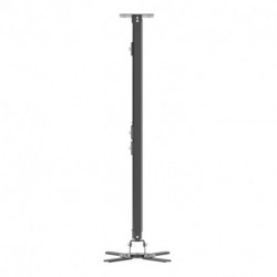 suptek Projector Ceiling Mount Bracket Fits Flat or Sloped Ceiling Height Adjustable with Extendable Length 30.7-49.21inch,for LCD/DLP Projectors,Black (PR05LB)