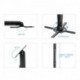 suptek Projector Ceiling Mount Bracket Fits Flat or Sloped Ceiling Height Adjustable with Extendable Length 30.7-49.21inch,for LCD/DLP Projectors,Black (PR05LB)