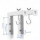 suptek Universal Projector Screen Wall Mount L-Brackets Wall Hanging Mount 6 inch Adjustable Extension Mounting Hooks for Projection Screen up to 66 lbs, 30 kg Capacity Each, PRL001, White (1 Pair)