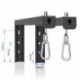 suptek Universal Projector Screen Wall Mount L-Brackets Wall Hanging Mount 12 inch Adjustable Extension Mounting Hooks for Projection Screen up to 80 lbs, PRL002B, Black (1 Pair)