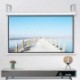 suptek Universal Projector Screen Wall Mount L-Brackets Wall Hanging Mount 12 inch Adjustable Extension Mounting Hooks for Projection Screen up to 80 lbs, PRL002W, White (1 Pair)