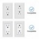 Suptek Wall Outlet Shelf, Home Wall Shelf Organizer for Outlets, Perfect for Bathroom, Kitchen, Bedrooms,Ideal for Cell Phone,Speaker up to 20lbs,With Cable Management and Detachable Hooks,White(S3W)