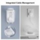 Suptek Wall Outlet Shelf 2 Pack,Home Wall Shelf Organizer for Outlets,Perfect for Bathroom, Kitchen, Bedrooms,Hold Cell Phone,Speaker up to 20lbs,With Cable Management and Detachable Hooks,White(S3W2)
