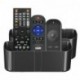 Suptek Remote Control Holder Wall Mount，Hole-Free TV Remote Holder for 3 or 4 Remotes, Black, Quantity 2，S4B2