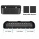 Suptek Remote Control Holder Wall Mount，Hole-Free TV Remote Holder for 3 or 4 Remotes, Black, Quantity 2，S4B2