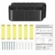 Suptek Remote Control Holder Wall Mount，Hole-Free TV Remote Holder for 3 or 4 Remotes, Black, Quantity 2，S4B2