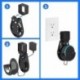 suptek Wall Mount Holder for Echo Dot 3rd Gen, Outlet Wall Mount Stand for Alexa, with Built-in Cable Management, Wall Screw or Stick-on Option, S5B